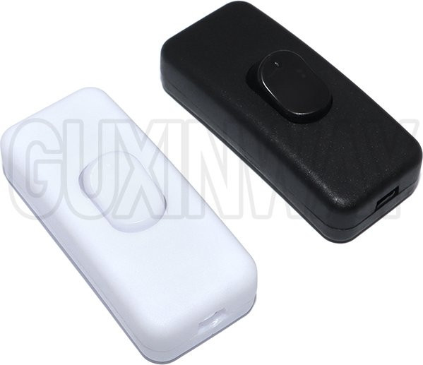 GUXINWAY Inline-Ein/Aus-Schalter für Tischlampen und Schreibtischleuchten, Schwarz, 110-250V - Bild 1