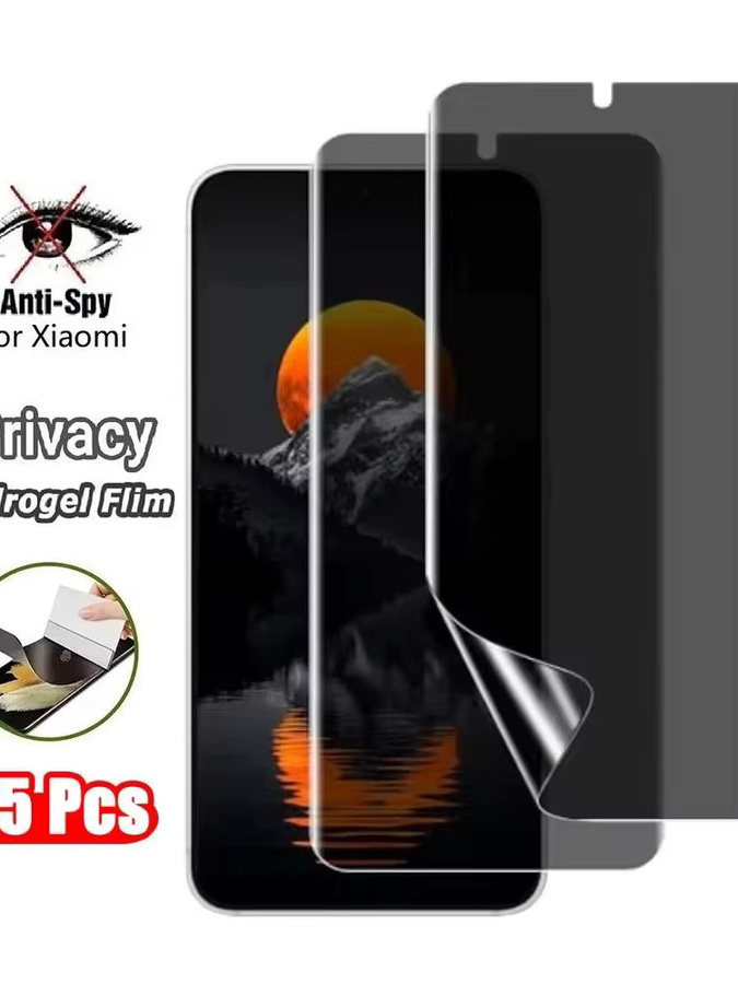 Privatsphäre Hydrogel Film Anti-Spy Displayschutz für Realme C55 C53 C51 C31 C33 C35 C20 C21 C25 in Transparent - Bild 6