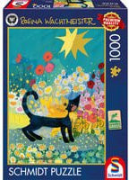 Schmidt Spiele Rosina Wachtmeister Puzzle Katze im Blütenmeer Bunt - Bild 1