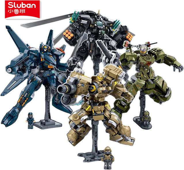 Sluban Militärroboter-Antriebsmodell Future Wars Science-Fiction Bausteine Lernspielzeug für Kinder - Bild 1