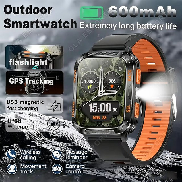 Ola Esporte Smartwatch, Silber, GPS, Bluetooth, Herren - Bild 1