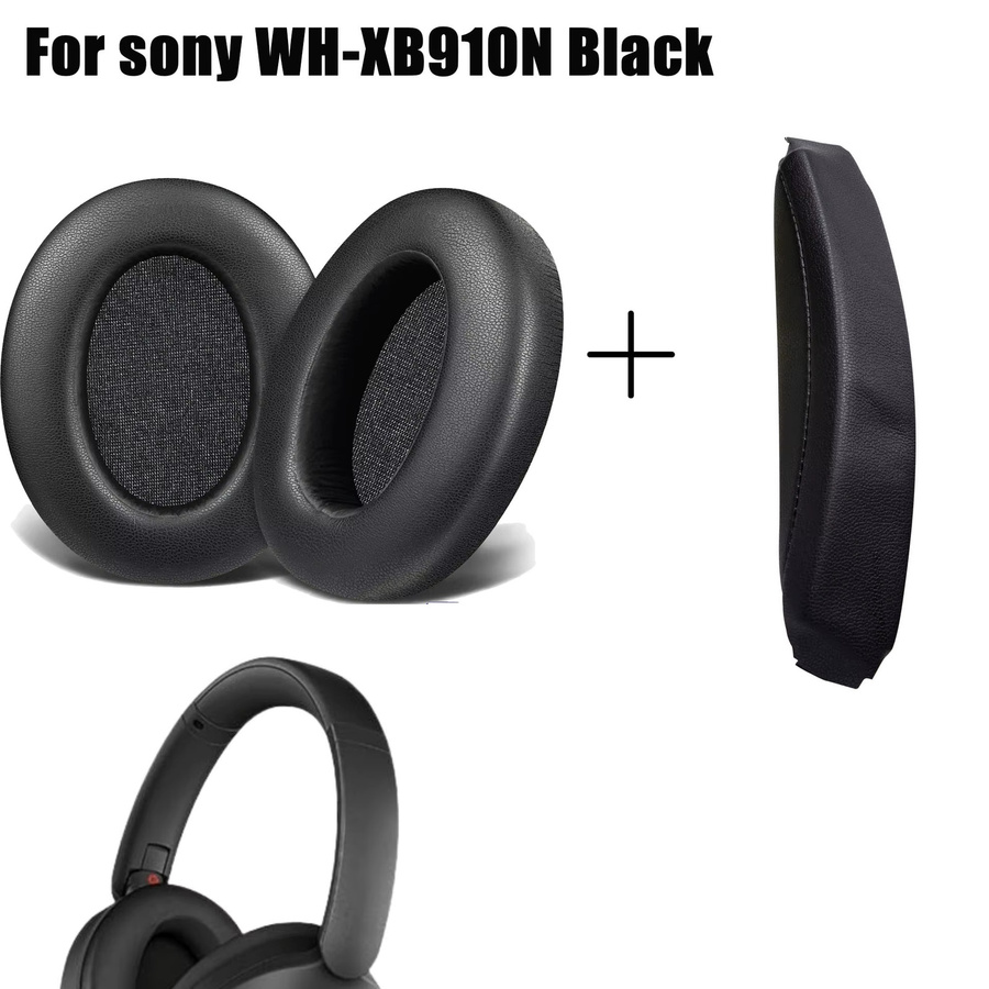 Sony WH-XB910N Ersatz Kopfband und Ohrpolster Set in Schwarz - Bild 4