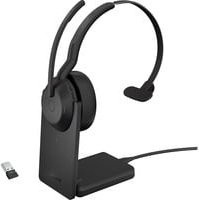 Jabra Evolve2 55 Mono Headset mit Ladestation, Bluetooth und USB-A, Schwarz, UC-optimiert - Bild 1