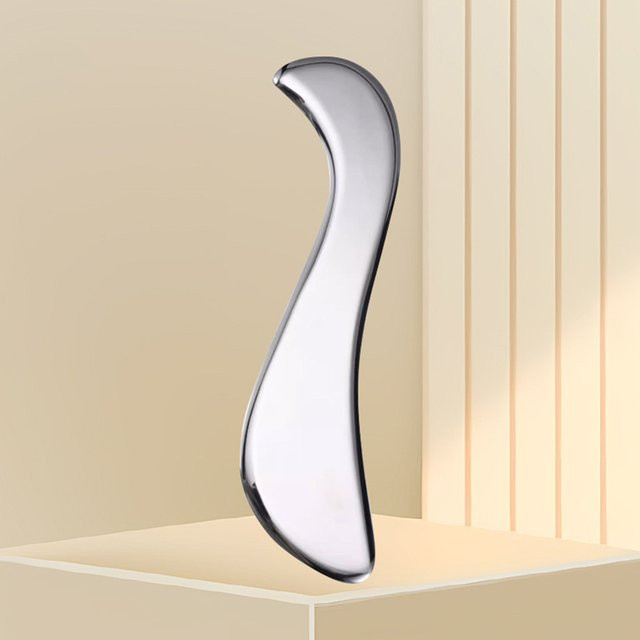 Alwafore Gua Sha Edelstahl-Massagegerät, Unisex, Körper - Bild 1