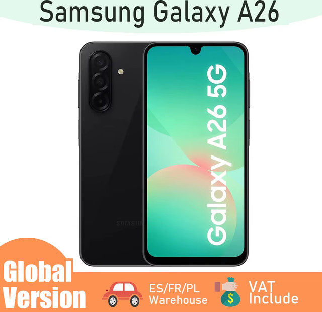 Samsung Galaxy A26 5G Smartphone mit 6,7 Zoll Super AMOLED Display, Dual SIM, 50MP Triple-Kamera, 5000mAh Akku und Exynos 1380 Prozessor in Schwarz - Bild 1