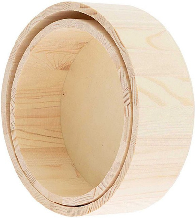 Rico Design Dekotablett rund aus Kiefernholz in Natural