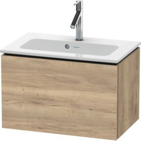 Duravit Waschtischunterschrank Compact L-Cube, Wandhängend, Braun, B/T: 62 x 39,1 cm - Bild 1