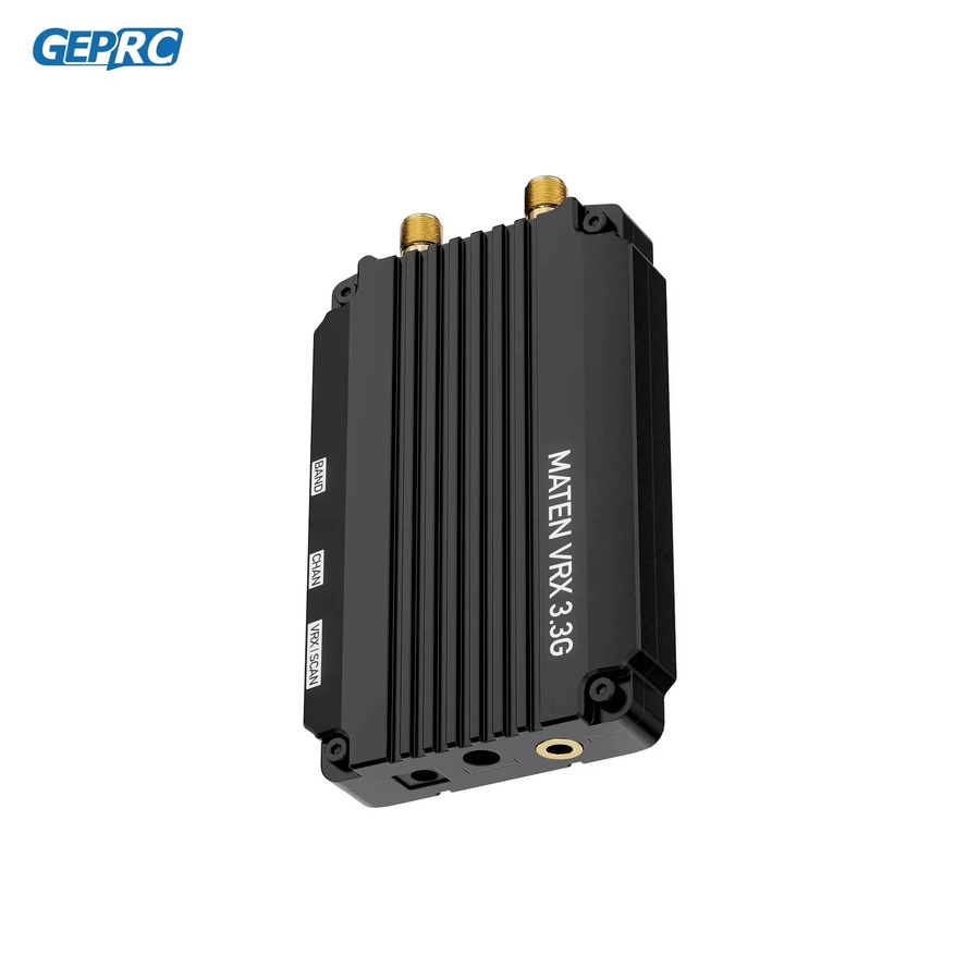 GEPRC MATEN 3,3G VRX FPV Empfänger mit 3,3G Signal Alarmer 3083-3480MHz 40CH in Schwarz für RC Flugzeug Long Range Drone Teile - Bild 2