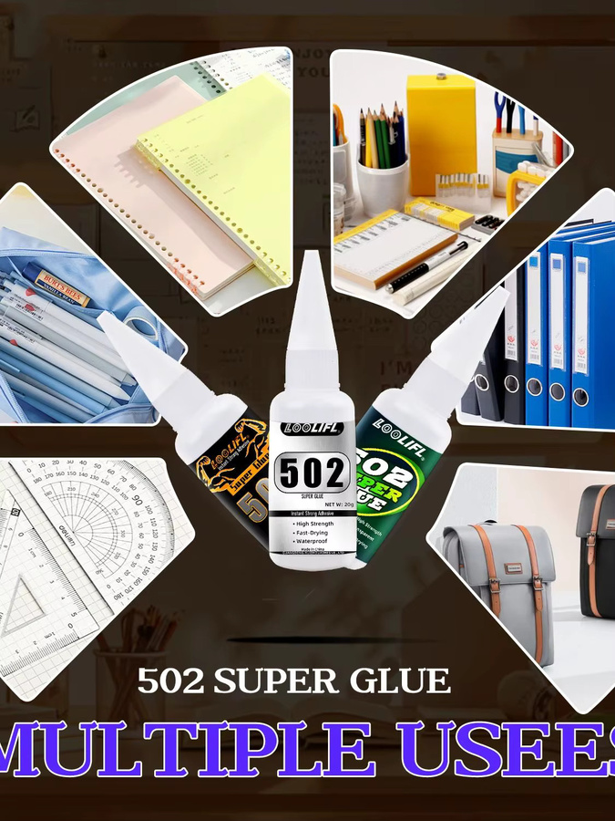 LOOLIFL 502 Superkleber für DIY-Handwerk und Reparaturen von Kunststoff- und Schreibwaren - Bild 7