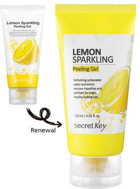 SECRET KEY Zitrone Sparkling Peeling Gel, 120 ml, Unisex - Bild 1