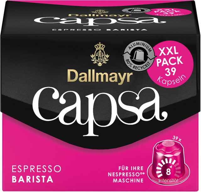 Dallmayr capsa Espresso Barista XXL, Kaffeekapseln, Nespresso Original, 39 Stück - Bild 2