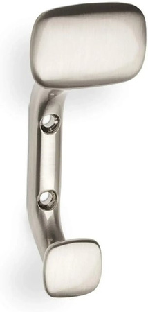 SOTECH Garderobenhaken LALCE aus Zinkdruckguss in Silber mit Edelstahloptik, B/H/T: 44,0 x 43,0 x 2,0 cm