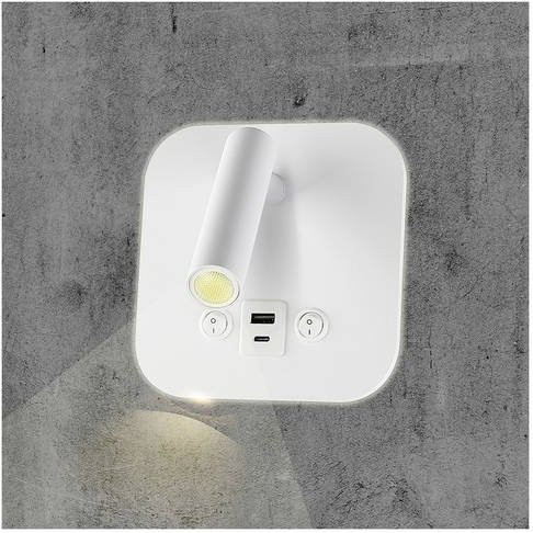 V-TAC 240026 LED Wandlampe in Weiß, dimmbar und verstellbar, Warmweiß, 8W - Bild 1