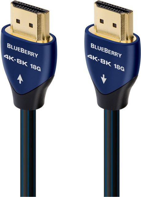 AudioQuest Blueberry HDMI Kabel Blau, Länge: 5 m - Bild 1