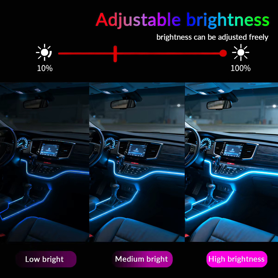 WUMFIRE 18-in-1 RGB LED Auto-Innenraumbeleuchtung mit Musik- und App-Steuerung in Multicolour - Bild 3