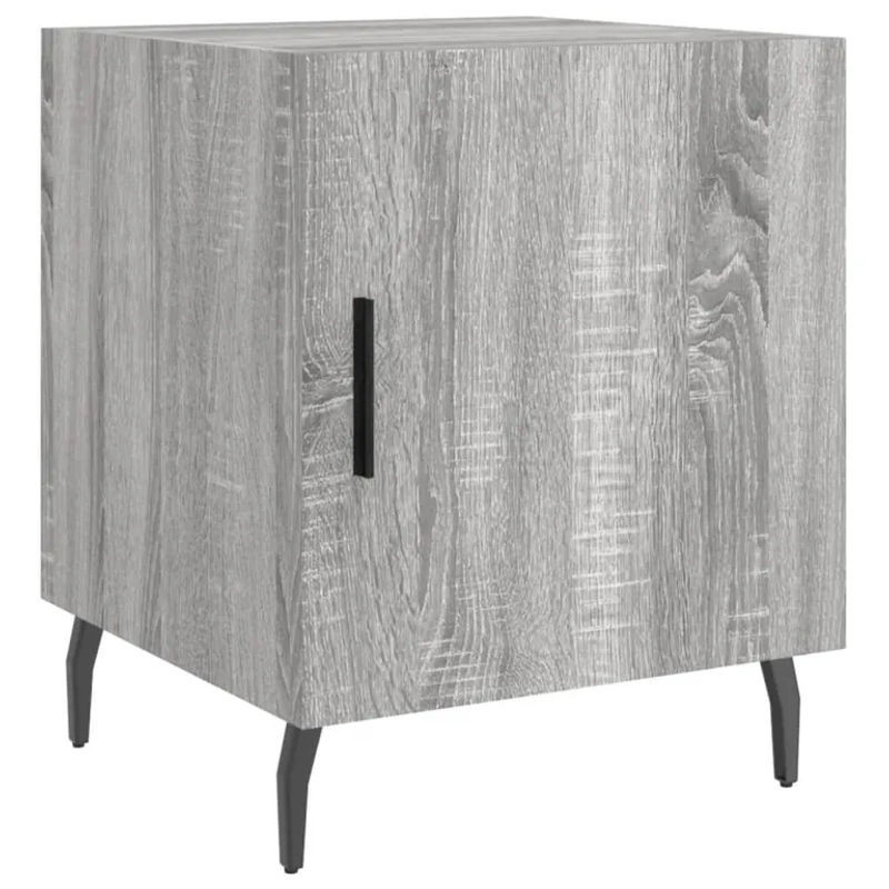Vidaxl Set 2 Nachttische Modern in Grau, B/T/H: 40 x 40 x 50 cm - Bild 1