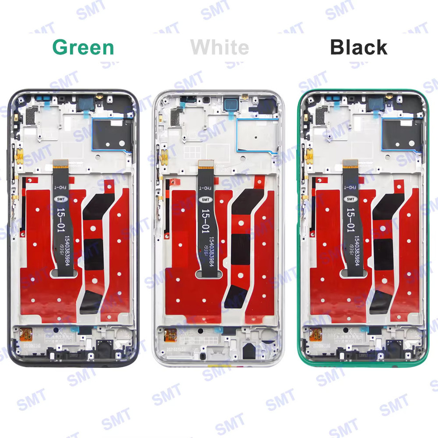 Huawei P40 Lite Super AMOLED Display mit Rahmen und Digitizer Ersatz LCD Touch Screen in Schwarz für Nova 6SE - Bild 5