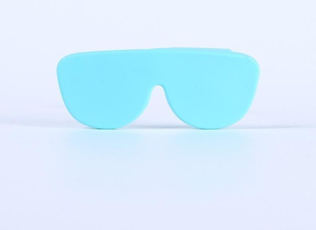 SheyIn Brillenetui Silikon, Mehrfarbig, White, Blue - Bild 1