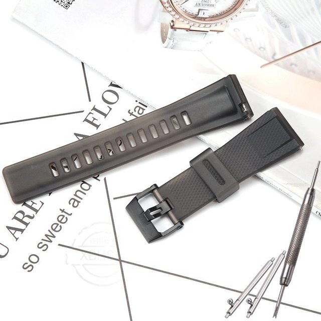 Uhrenarmband MCXGL, Harz, 24mm, Schwarz, Herren - Bild 1