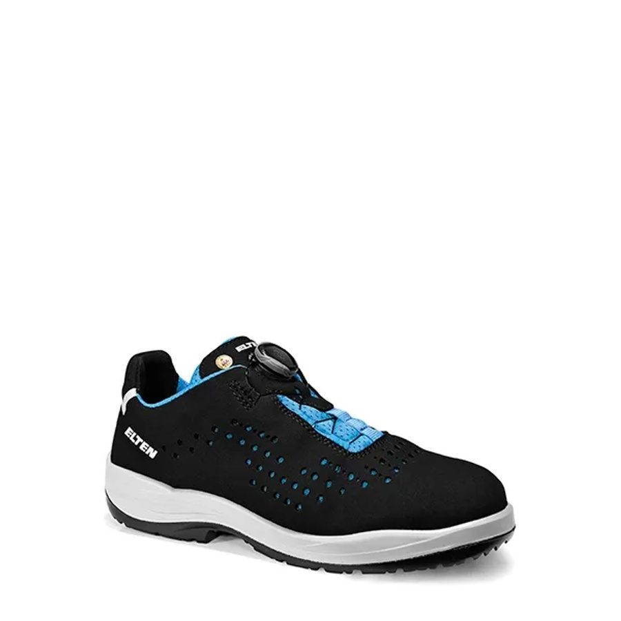 Elten Damen-Sicherheitshalbschuh Impulse Lady Boa Aqua Low ESD S1P in Schwarz-Türkis, Größe 41 - Bild 2