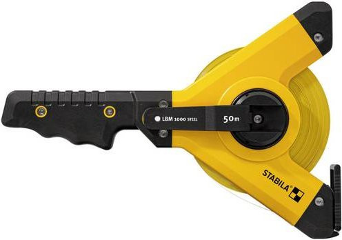 Stabila Rahmenbandmaß LBM 1000 Steel mit 50 m Stahlband in Gelb - Bild 1