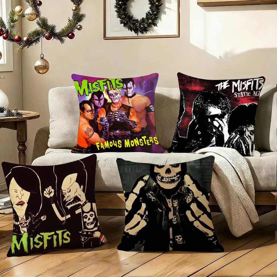 The M-misfits Kissenbezug aus weichem Plüsch in Weiß und Multicolour, quadratisch, B/B/B: 30 x 30 x 30 cm - Bild 4
