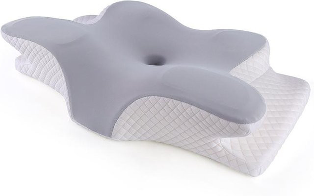 Orthopädisches Memory-Schaumkissen in Schmetterlingsform für die Halswirbelsäule, B/B: 62 x 41 cm - Bild 1