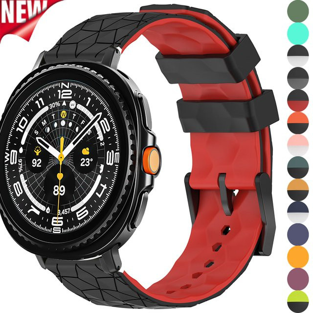 CAOWTAN Uhrenarmband Silikon, Football Print, Bunt - Bild 1