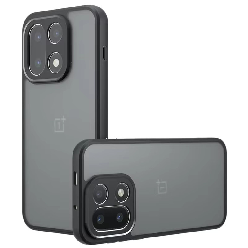 Fundas Stoßfeste Hülle für OnePlus 15 und OnePlus 15R, Mattiert und Transparent, Schwarz - Bild 5