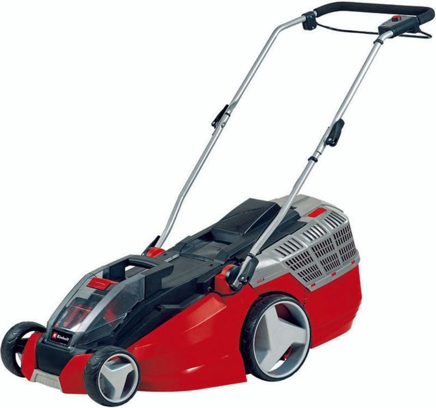 Einhell Power X-Change GE-CM 43 Li M Kit Akku-Rasenmäher in Rot/Schwarz mit 2 Akkus und Ladegerät - Bild 2