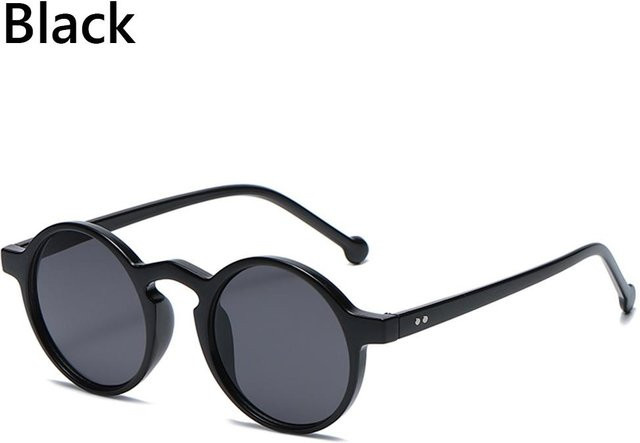 Dote Sonnenbrille, rund, Vollrand, Kunststoff, Schwarz, Damen, polarisiert - Bild 1
