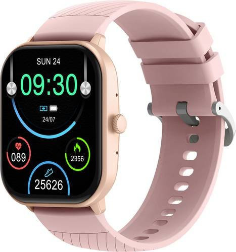 Denver Smartwatch, Silikon, Schwarz, Pink, Rechteckig - Bild 1