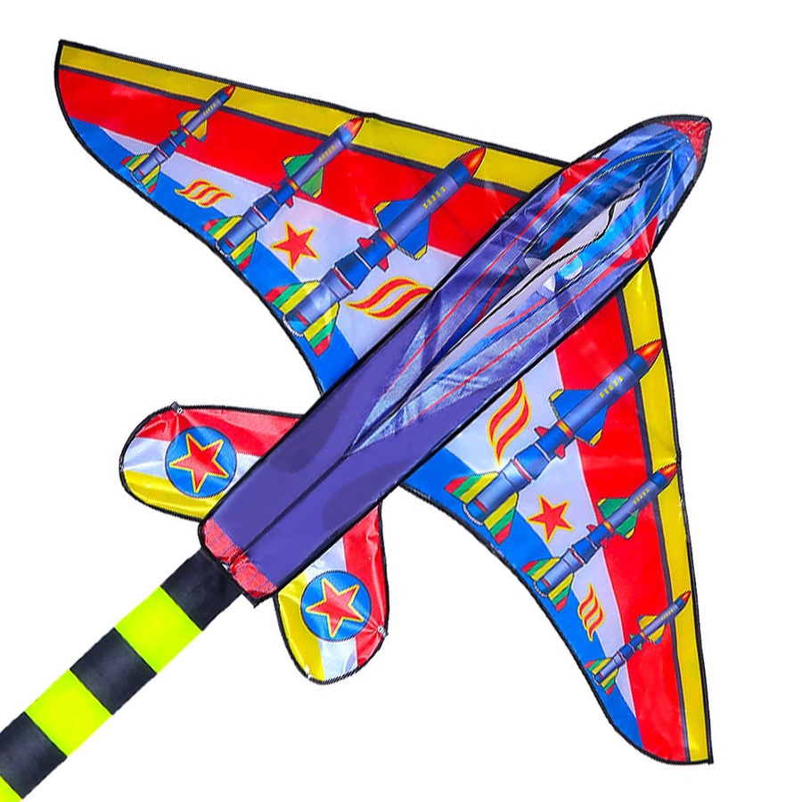 TOMTOP JMS Flugzeugdrachen, Einleiner-Drachen mit Schwanz, Bunt / Mehrfarbig - Bild 2