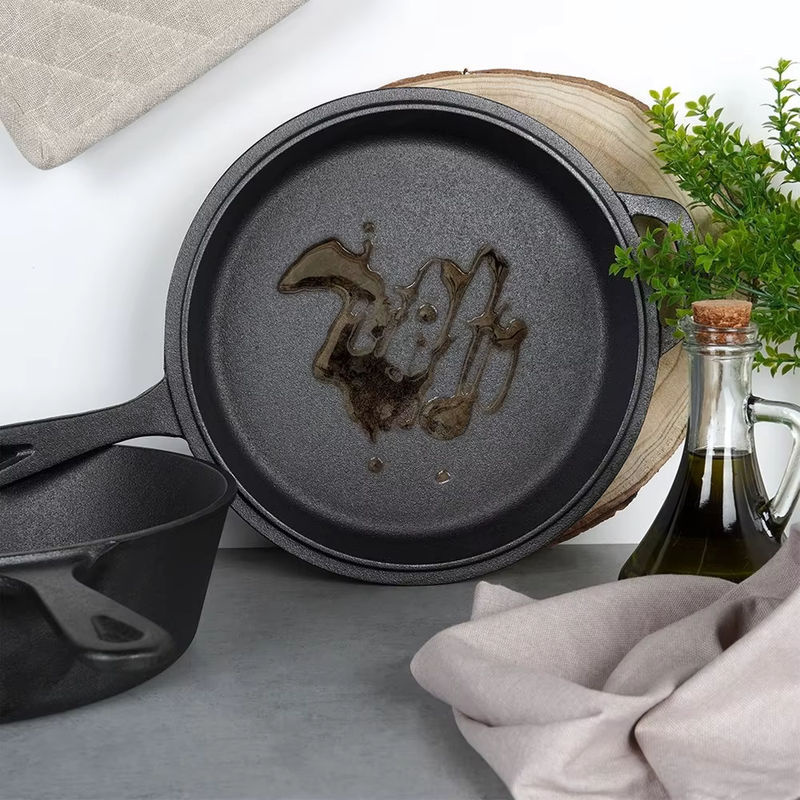 Vilde Gusseisen Topf Schwarz, Volumen: 3,5 l, Durchmesser: 24 cm - Bild 3