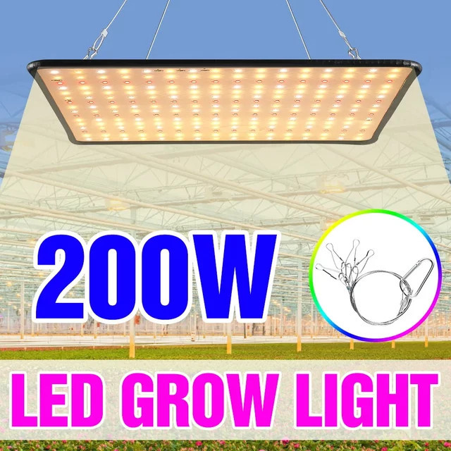 CanLing 200W LED Vollspektrum Quantum Board Wachstumslampe für Hydrokultur und Indoor-Pflanzen in Weiß - Bild 1