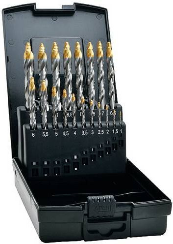 Exact 74561 StepTip Spiralbohrer Set aus HSS TIN-TIP in Silber, 19-teilig, Ø 1,0-10,0 mm - Bild 1