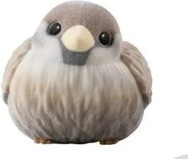 Yiran toy 1 Kleiner Vogel Plüsch, Zimtfink, Schnee Fee, 5cm, ab 18 Jahren - Bild 1