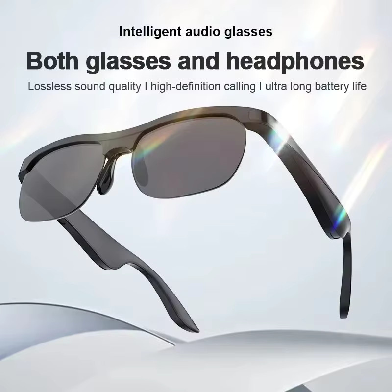 Lenovo 8K HD KI-Smart-Brille für Herren mit KI-Übersetzung, Freisprechfunktion und Musikwiedergabe in Schwarz und Transparent - Bild 2