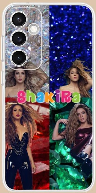 Shakira Fashion Transparente Handyhülle für Samsung Galaxy S25 S24 S23 S22 S21 Plus FE Ultra Buntes Cover - Bild 1