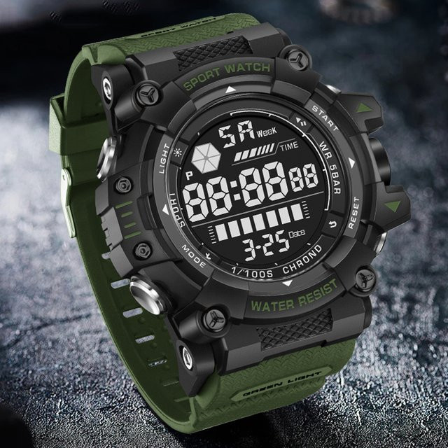 FOXBOX Armbanduhr, Quarz, Analog-Digital, Kunststoff, Schwarz, Herren - Bild 1