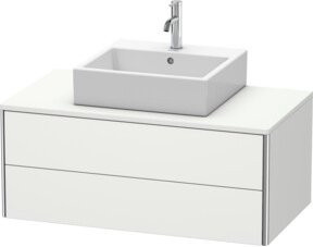 Duravit Waschtischunterschrank XSquare in Weiß, wandhängend mit 2 Schubladen, Breite: 100 cm, Tiefe: 54,8 cm, Höhe: 40 cm - Bild 1