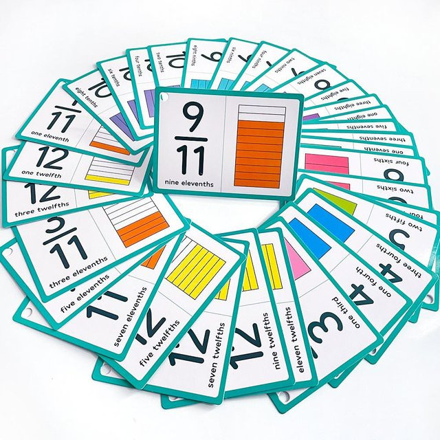 Linyi toy Bruch Karten, 35-teiliges Set, Mathematik Lernen - Bild 1