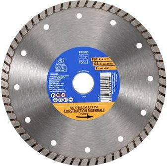 PFERD Diamanttrennscheibe DG für Stein und Beton, Farbe Silber, Durchmesser: 178 mm, Breite: 2,2 mm, Bohrungs-Ø: 22,23 mm - Bild 1