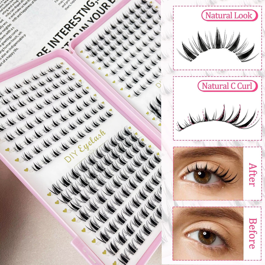 LIMEIKAI Wimpernset, Black, Unisex - Bild 3