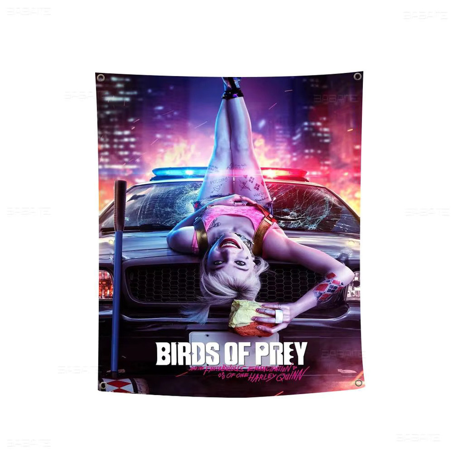 Potdemiel Harley Q-Quinn Banner im INS Style als Outdoor Party Dekoration Flagge - Bild 6