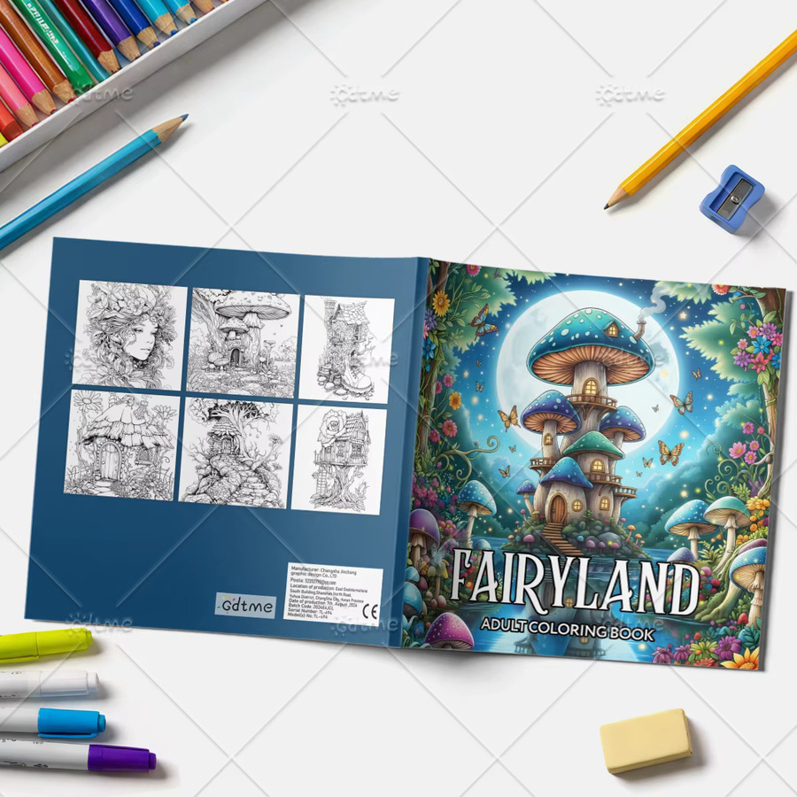 FAIRYLAND Cozy Spaces Coloring, Malbuch für Erwachsene, Mehrfarbig - Bild 3