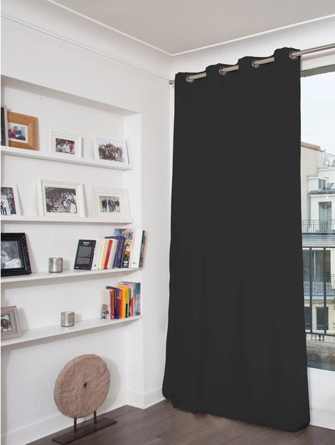 Moondream Wärmeschutzvorhang Dunkelgrau mit Ösen, thermoisolierend und verdunkelnd, Höhe: 260 cm, Breite: 145 cm - Bild 1