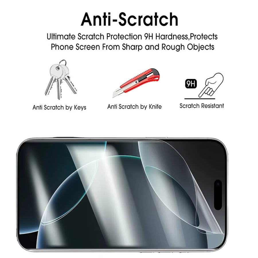 NNBILI 5 Stück Hydrogel-Displayschutzfolie für iPhone 11 12 13 14 15 16 17 Pro Max Mini Plus, transparent - Bild 3
