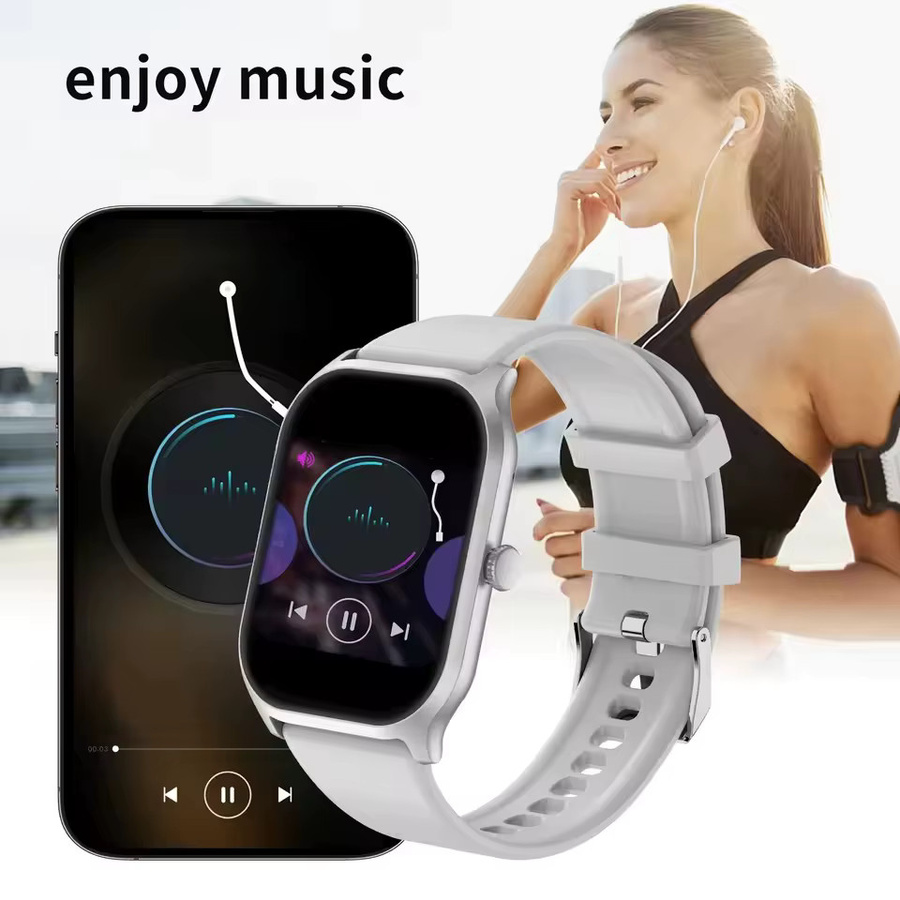 Ola Esporte Smartwatch, 2,01 Zoll, Schwarz, Silikon, Unisex - Bild 4