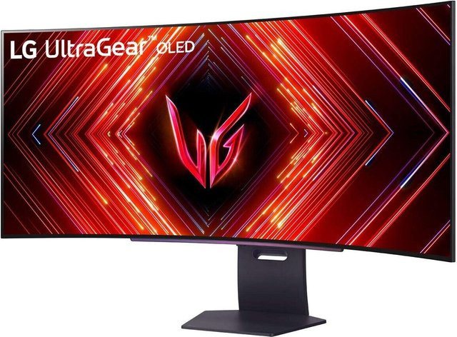 LG UltraGear 45GS95QX-B Gaming Monitor mit 45 Zoll OLED-Display, 240Hz, 0,03ms, QHD 3440 x 1440 Pixel, Curved-Design, Schwarz/Grau - Bild 1